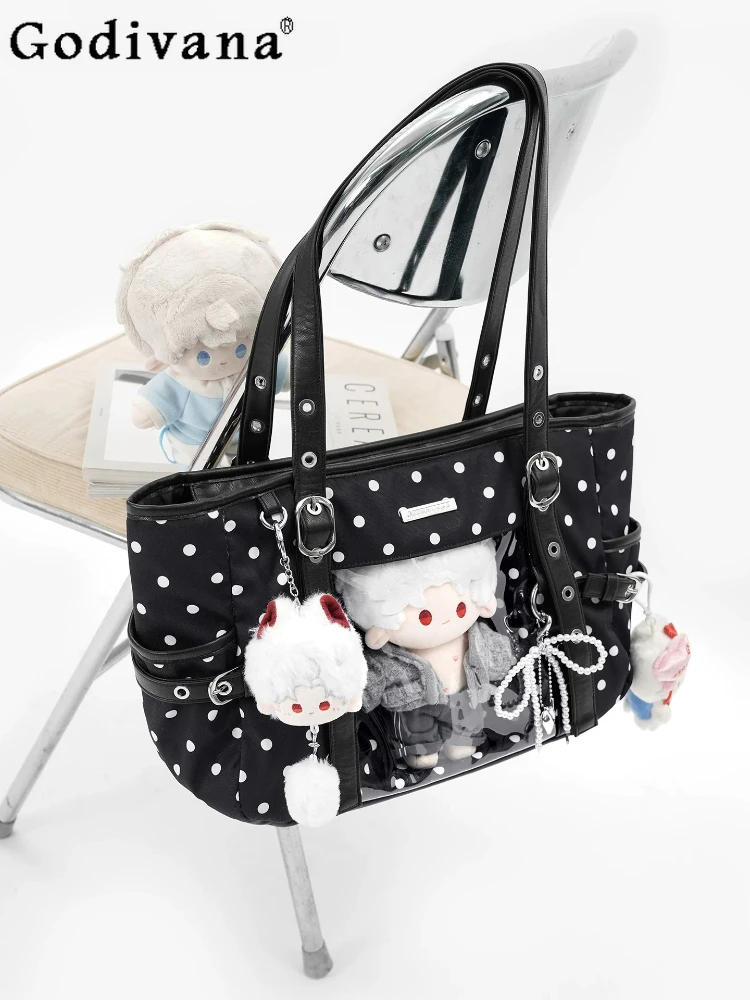 Sweet Cute Japanese Original Large-capacity itabag 20cm Cute Baby Bag Polka Dot Commute Casual Versatile Women's Shoulder Bags
Sweet Cute Japanese Original Large-capacity itabag 20cm Cute Baby Bag Polka Dot Commute Casual Versatile Women's Shoulder Bags