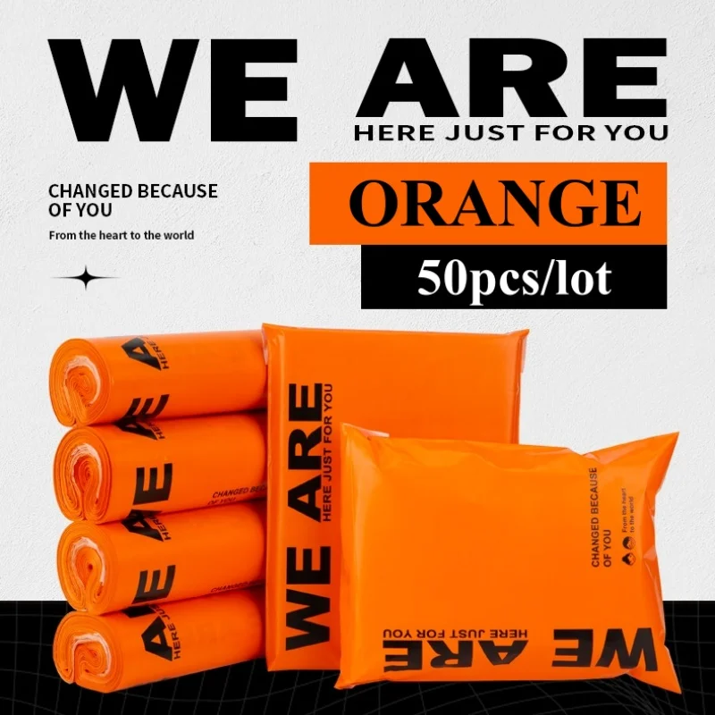 50PCS Orange Poly Mailer Adhesive Envelope Postal Bag DIY Plastic Clothing T-shirt Jacket Wedding Gift Packaging Mailing Pouches
50PCS Orange Poly Mailer Adhesive Envelope Postal Bag DIY Plastic Clothing T-shirt Jacket Wedding Gift Packaging Mailing Pouches