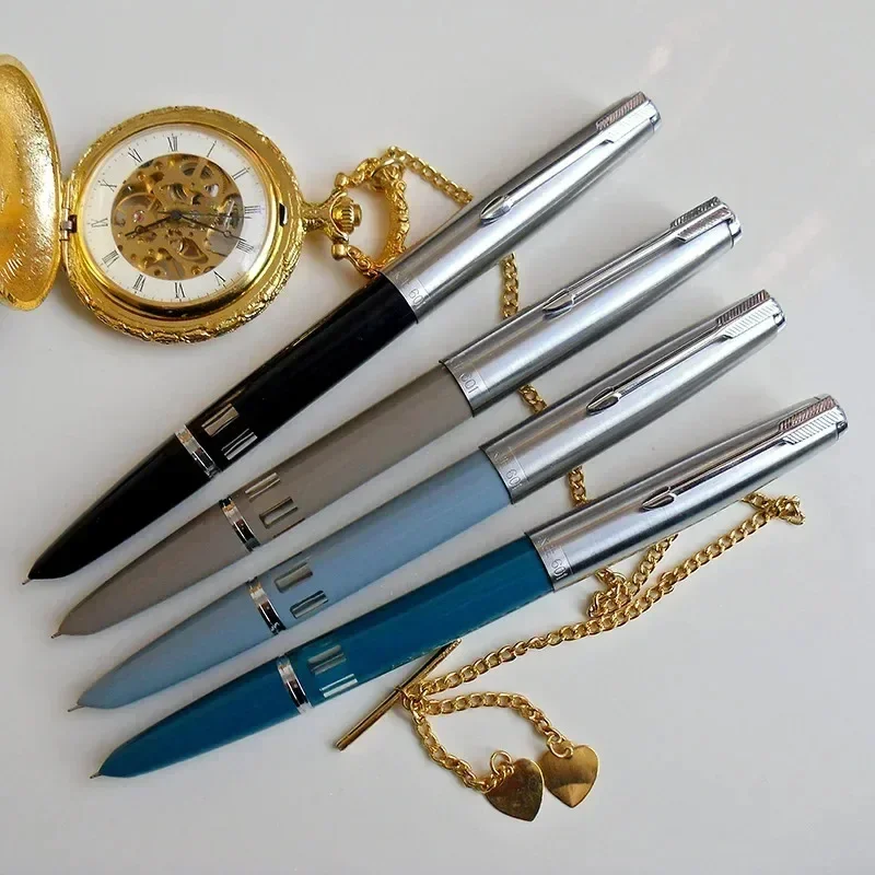 New NEW Wingsung 601 Press Piston Fountain Pen Iridium EF/F Nib Steel Cap Vacumatic Resin Ink Pen School Stationery Office Suppl
New NEW Wingsung 601 Press Piston Fountain Pen Iridium EF/F Nib Steel Cap Vacumatic Resin Ink Pen School Stationery Office Suppl