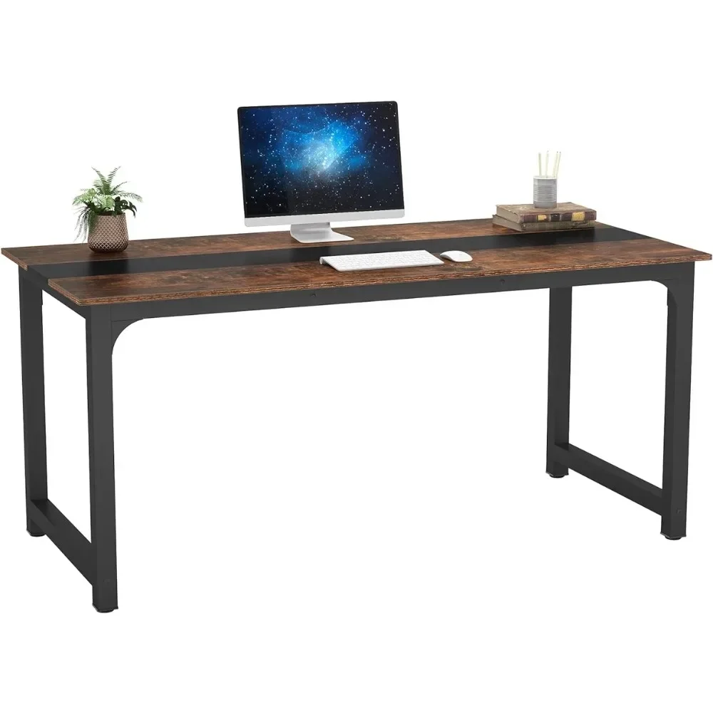 70.8 X 31.5 Inch Large Office Desk Computer Table Study Writing Desk Workstation for Home Office Rustic/Black Furniture for Room
70.8 X 31.5 Inch Large Office Desk Computer Table Study Writing Desk Workstation for Home Office Rustic/Black Furniture for Room