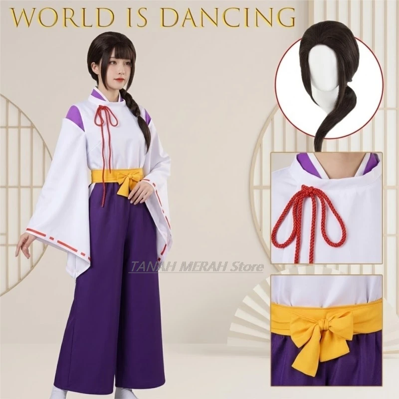 World Is Dancing Inuyasha Kikyo Cosplay Costume Japanese Style Purple And White Miko Outfit Anime Game Character Full Set Women
World Is Dancing Inuyasha Kikyo Cosplay Costume Japanese Style Purple And White Miko Outfit Anime Game Character Full Set Women