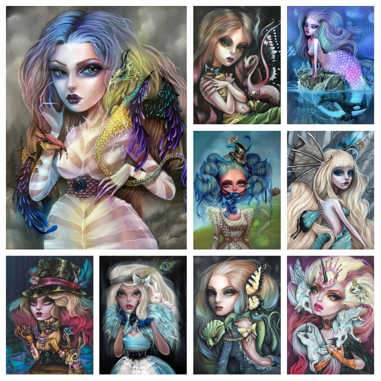Fantasy Cartoon Girl Mermaid Fairy Diamond Embroidery Painting Kurtis Rykovich Art Work Cross Stitch Mosaic Picture Home Decor
Fantasy Cartoon Girl Mermaid Fairy Diamond Embroidery Painting Kurtis Rykovich Art Work Cross Stitch Mosaic Picture Home Decor