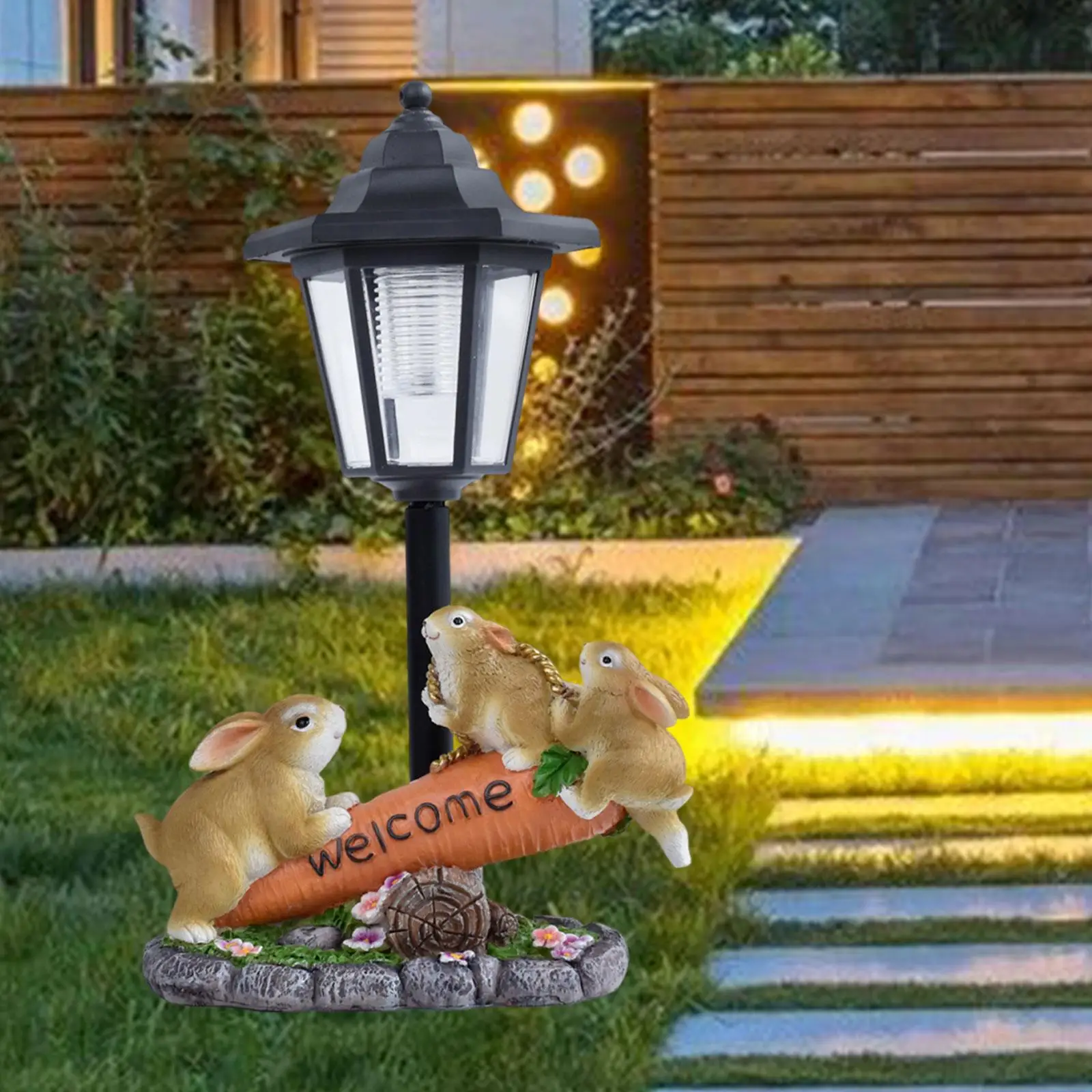 Outdoor Statue with Solar Lights Lovely Landscape Lamp for Garden Patio Lawn
Outdoor Statue with Solar Lights Lovely Landscape Lamp for Garden Patio Lawn