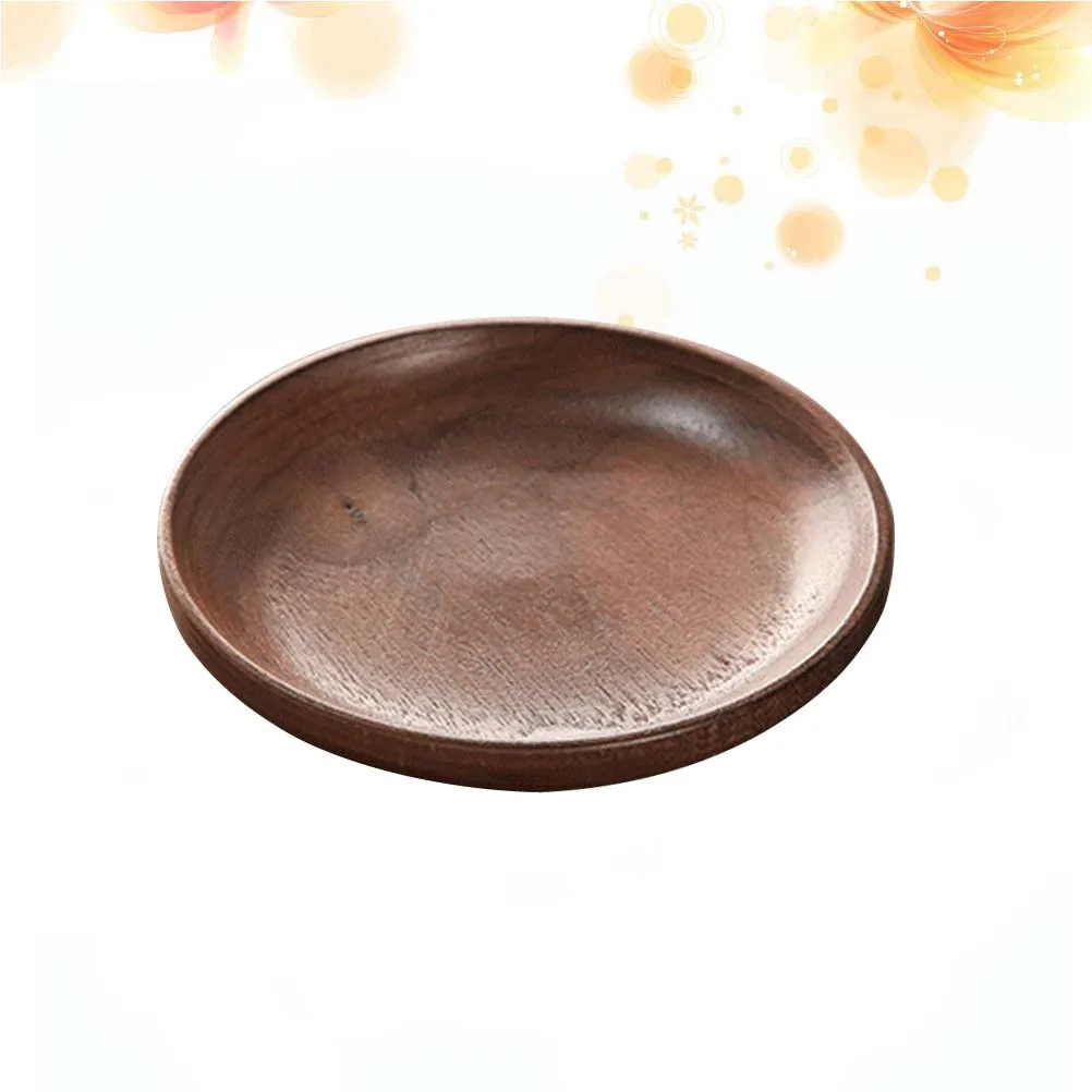 Japanese Style Round Wood Serving Plate Black Walnut Dinnerware Tray Decorative Plates Round Wood Plate Kitchen
Japanese Style Round Wood Serving Plate Black Walnut Dinnerware Tray Decorative Plates Round Wood Plate Kitchen