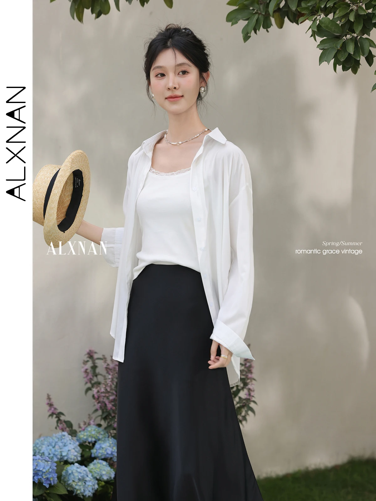 ALXNAN Women's Shirt Casual Office Lady White Long Sleeve Blouse Spring Summer 2025 New Thin Loose Simple Versatile Shirt L53365
ALXNAN Women's Shirt Casual Office Lady White Long Sleeve Blouse Spring Summer 2025 New Thin Loose Simple Versatile Shirt L53365