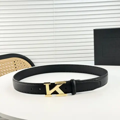 Men Genuine Leather Fashion Luxur Weaving straps NEW High Quality K Letter Designer Belt Denim Formal Black 3.5cm Ki ton02