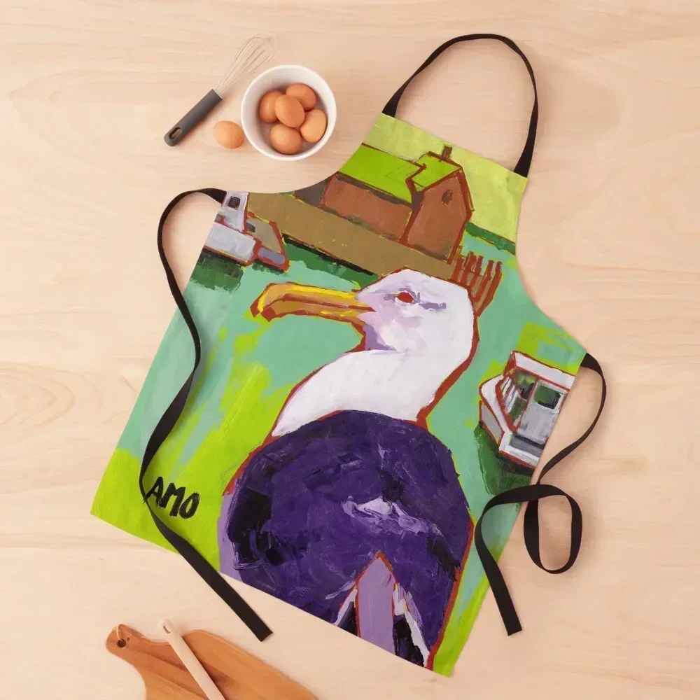 Фартук с мотивом и чайкой для уборки дома, мужской женский фартук для женщин 
Фартук с мотивом и чайкой для уборки дома, мужской женский фартук для женщин