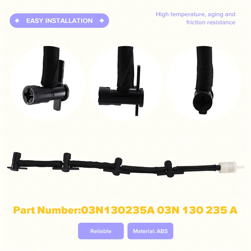Fit For VW Passat Arteon Tiguan 2.0 Fuel Return Line Hose 03N130235A Replacement Part New
Fit For VW Passat Arteon Tiguan 2.0 Fuel Return Line Hose 03N130235A Replacement Part New