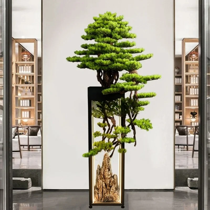 Simulated welcome pine, fake tree, green plant floor ornament, decorative pine tree, hansong soft decoration
Simulated welcome pine, fake tree, green plant floor ornament, decorative pine tree, hansong soft decoration