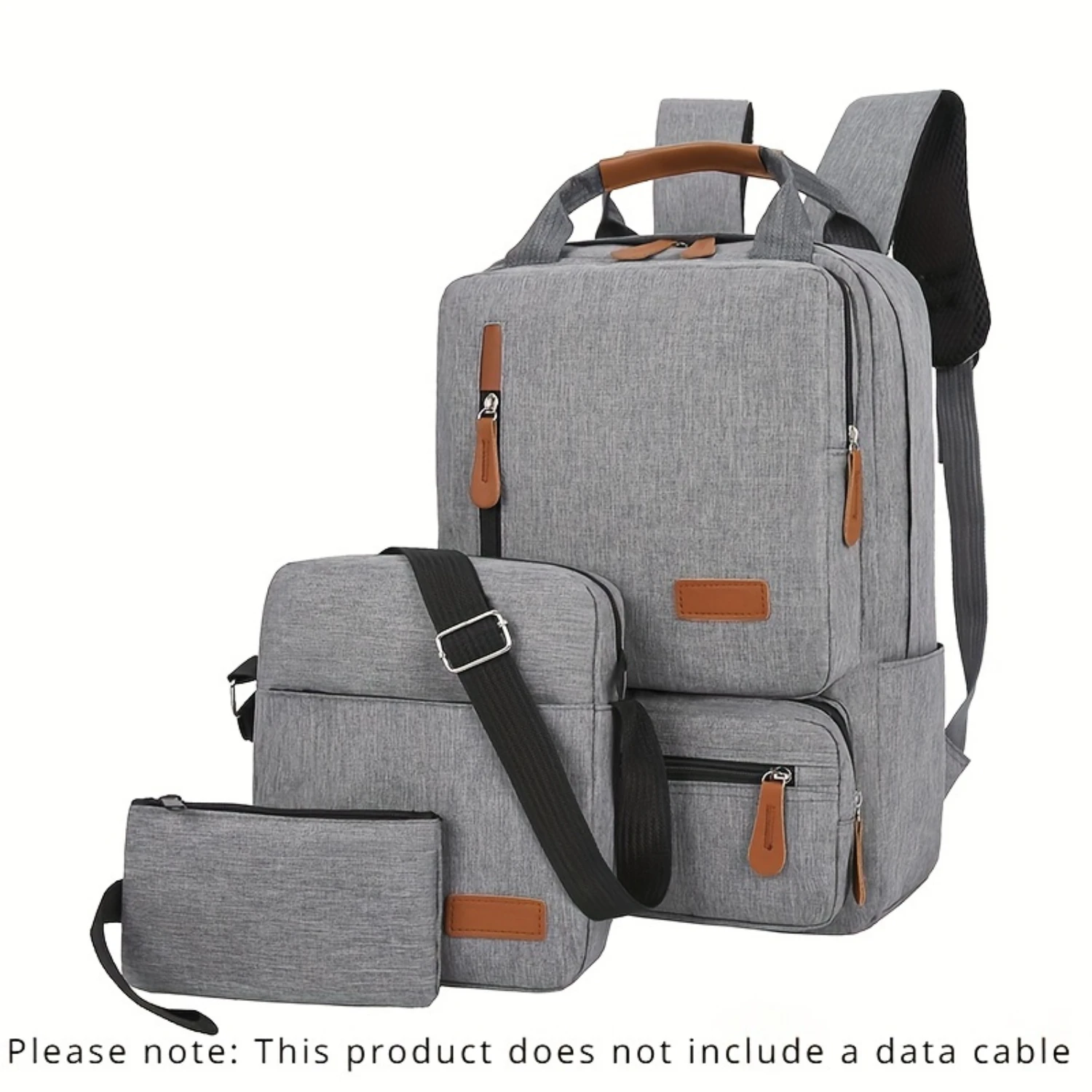 Business Bag Three-piece Set: Large Capacity Backpack, Lightweight Crossbody Bag & Coin Purse
Business Bag Three-piece Set: Large Capacity Backpack, Lightweight Crossbody Bag & Coin Purse