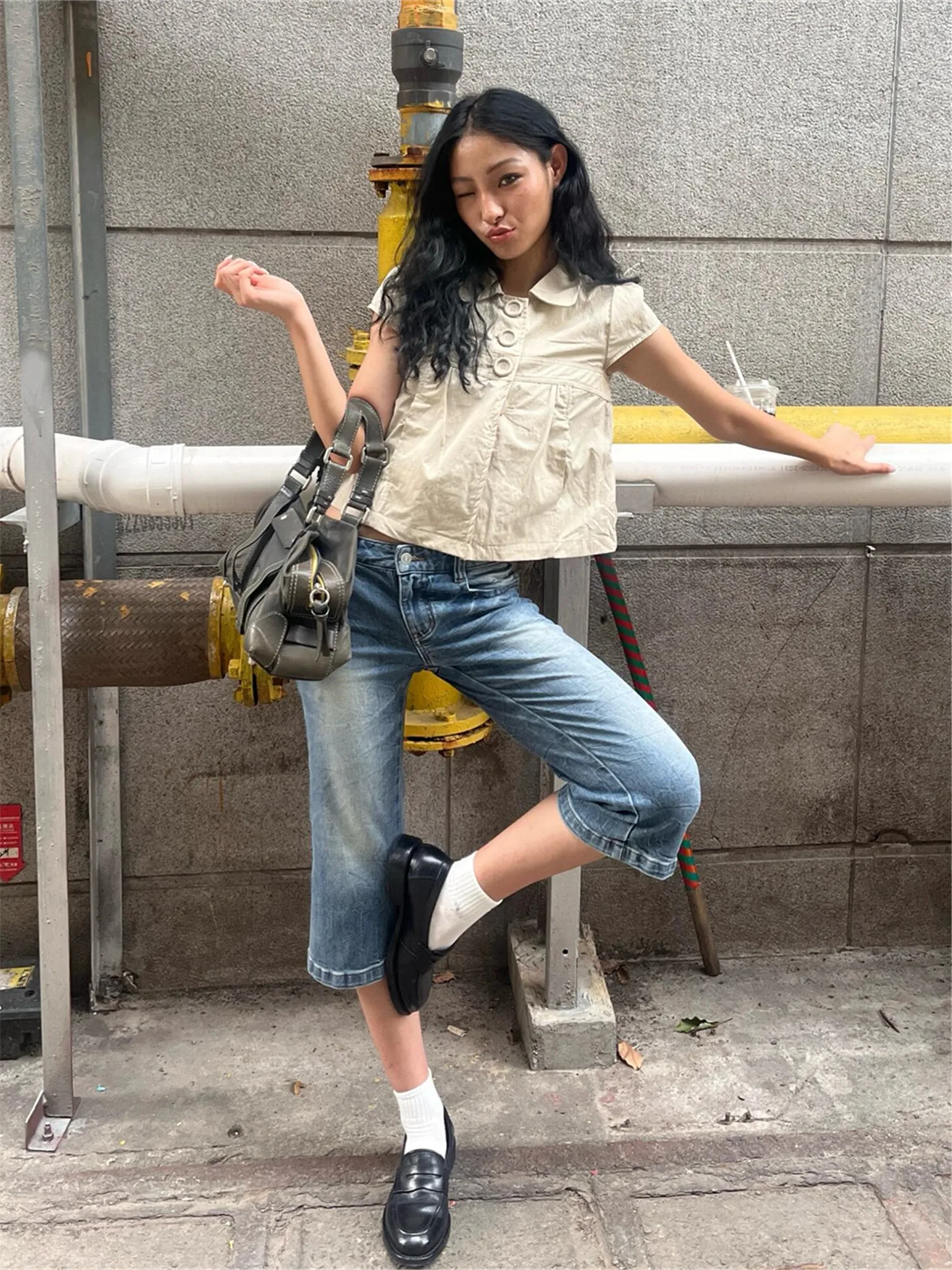Low Waist Bell Bottom Denim Shorts Women's Summer Slimming Versatile Mid-Calf Length American Street Style Hot Girl Jeans
Low Waist Bell Bottom Denim Shorts Women's Summer Slimming Versatile Mid-Calf Length American Street Style Hot Girl Jeans