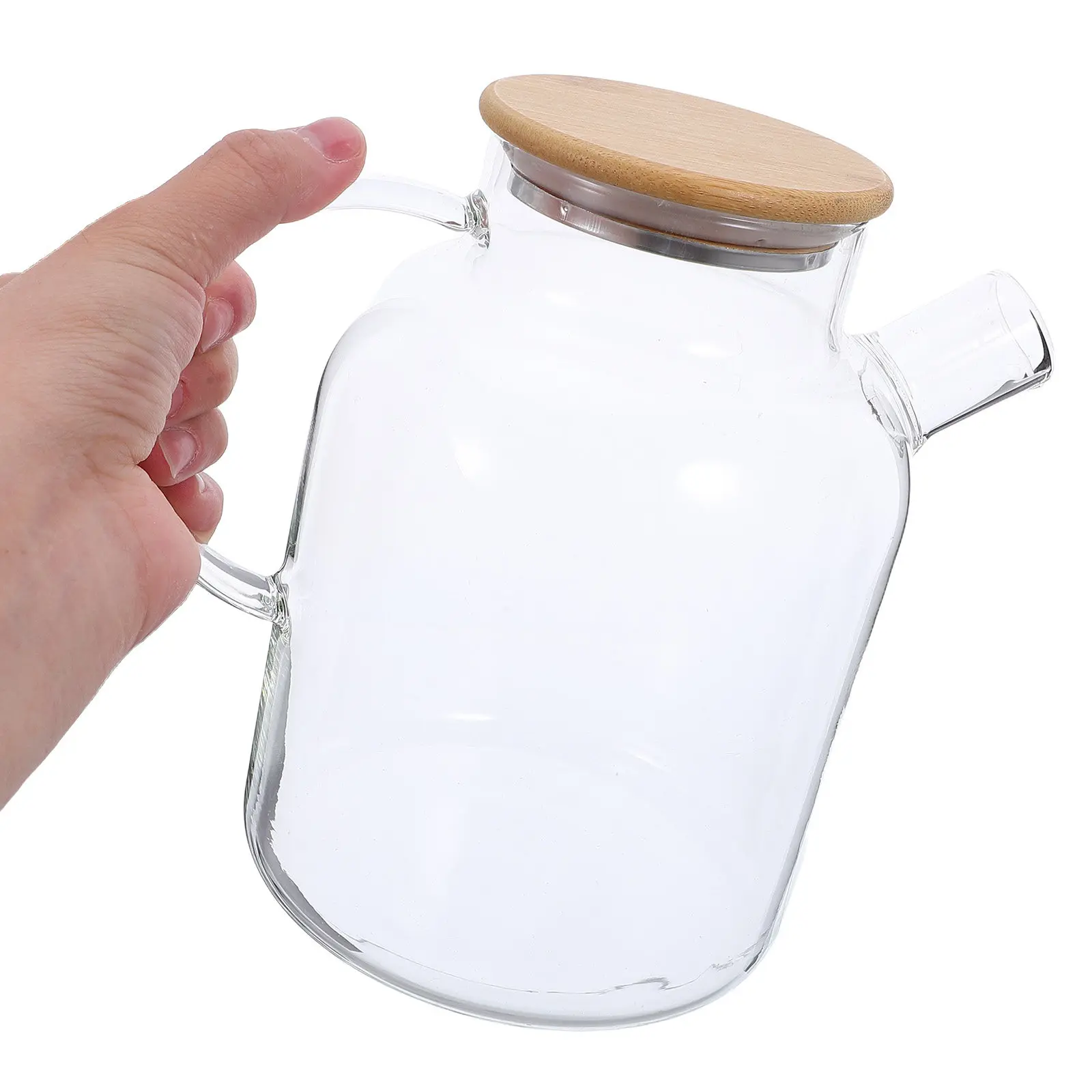 Glass Water Jug Bamboo Lid 1.8L High Borosilicate Clear Tea Kettle Stovetop Blooming Tea Pitcher Hot Cold Drinks
Glass Water Jug Bamboo Lid 1.8L High Borosilicate Clear Tea Kettle Stovetop Blooming Tea Pitcher Hot Cold Drinks