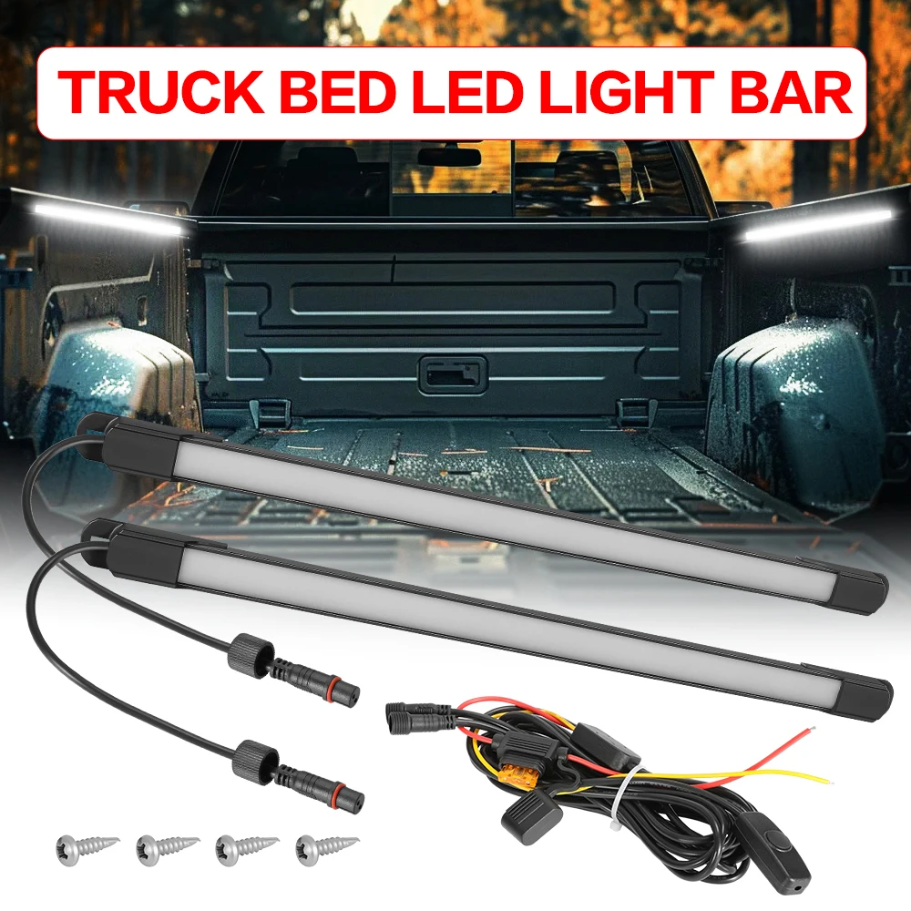 2in1 White LED Truck Bed Light Strip 132 LEDs with On/Off Switch Blade Fuse for Cargo Pickup Truck SUV RV Boat Decorative Lamp
2in1 White LED Truck Bed Light Strip 132 LEDs with On/Off Switch Blade Fuse for Cargo Pickup Truck SUV RV Boat Decorative Lamp
