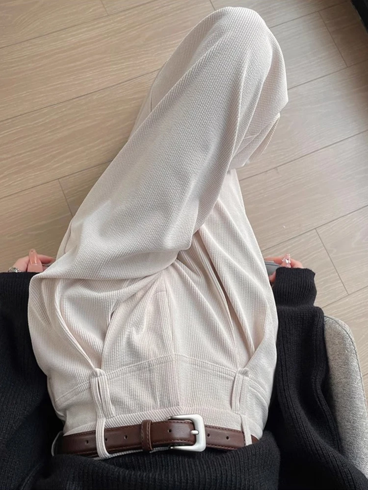 HOUZHOU Corduroy Pants Women Hip Hop Korean Wide Leg Trousers Female High Waist Oversize Casual Streetwear Vintage Autumn
HOUZHOU Corduroy Pants Women Hip Hop Korean Wide Leg Trousers Female High Waist Oversize Casual Streetwear Vintage Autumn