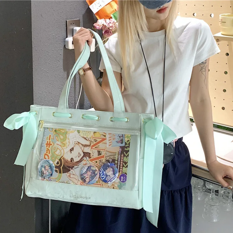 Bow Ribbon Itabag Y2K Casual Girl Backpacks Hand-held Shoulder Crossbody Bag Factory Direct Commute Large Appetite Itabag New
Bow Ribbon Itabag Y2K Casual Girl Backpacks Hand-held Shoulder Crossbody Bag Factory Direct Commute Large Appetite Itabag New