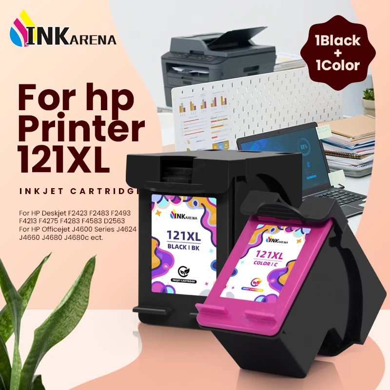 Inkarena Remanufactured 121XL Ink Cartridge Replacement for HP 121 for hp121 for Deskjet D2563 F4283 F2423 F2483 F2493 F4213
Inkarena Remanufactured 121XL Ink Cartridge Replacement for HP 121 for hp121 for Deskjet D2563 F4283 F2423 F2483 F2493 F4213