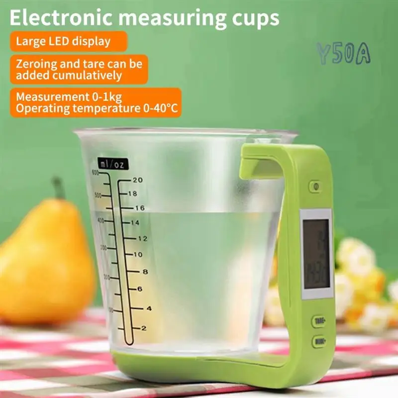Y50A-Kitchen Scale Digital Measuring Cup Scale Electronic Temperature Measuring Cup Kettle Scale Beaker With LCD Display
Y50A-Kitchen Scale Digital Measuring Cup Scale Electronic Temperature Measuring Cup Kettle Scale Beaker With LCD Display