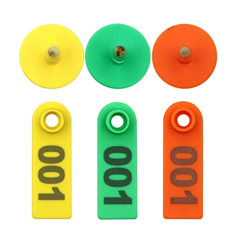 100Pcs Sheep Goat Ear Tag Signs with The Word Number Ear Laser Typing Copper Head Earrings Farm Animal Identification Card
100Pcs Sheep Goat Ear Tag Signs with The Word Number Ear Laser Typing Copper Head Earrings Farm Animal Identification Card