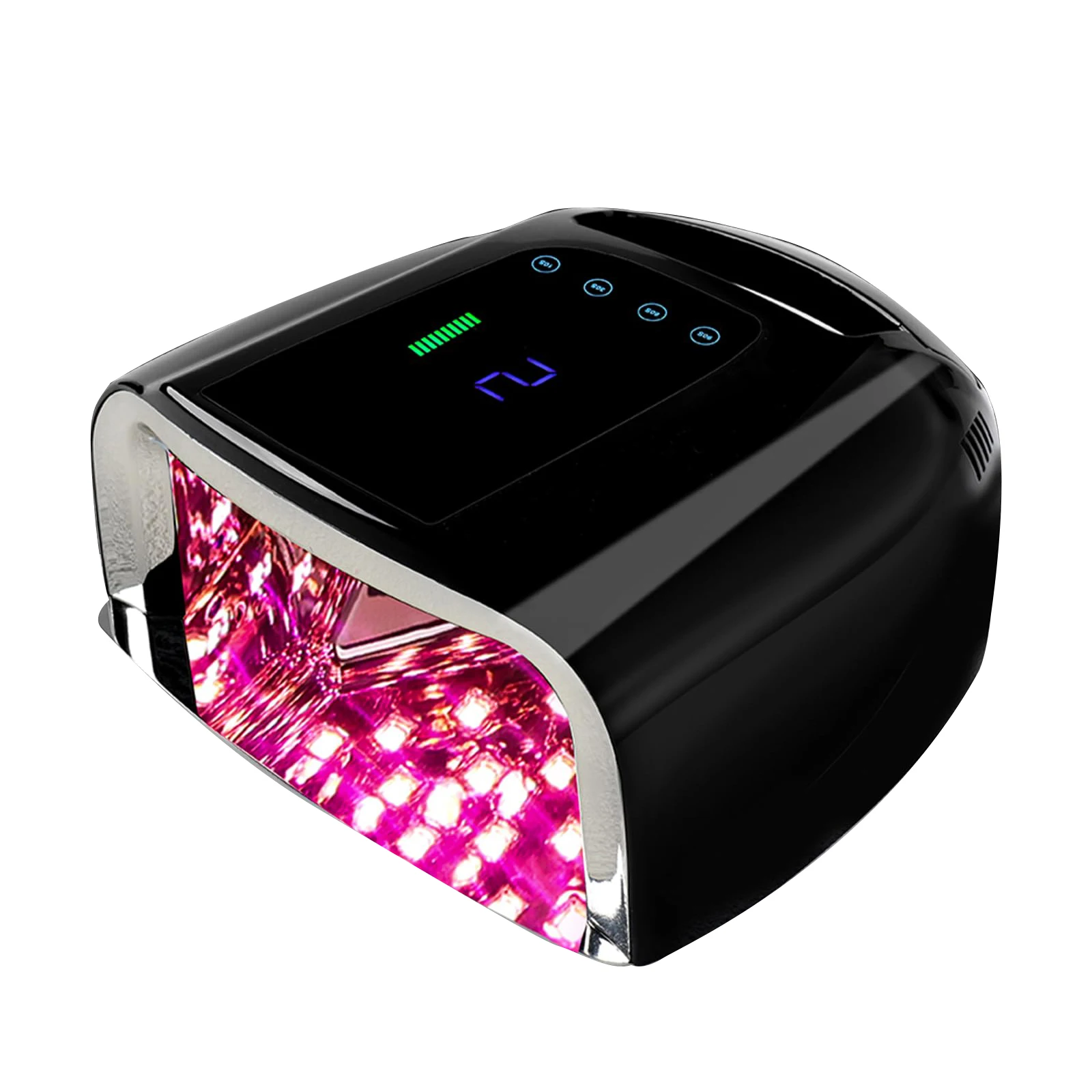 Professional Cordless 96W UV LED Nail Dryer Fast Drying Gel Nail Polish Lamp for Home Use Battery Power Supply Made of Plastic
Professional Cordless 96W UV LED Nail Dryer Fast Drying Gel Nail Polish Lamp for Home Use Battery Power Supply Made of Plastic