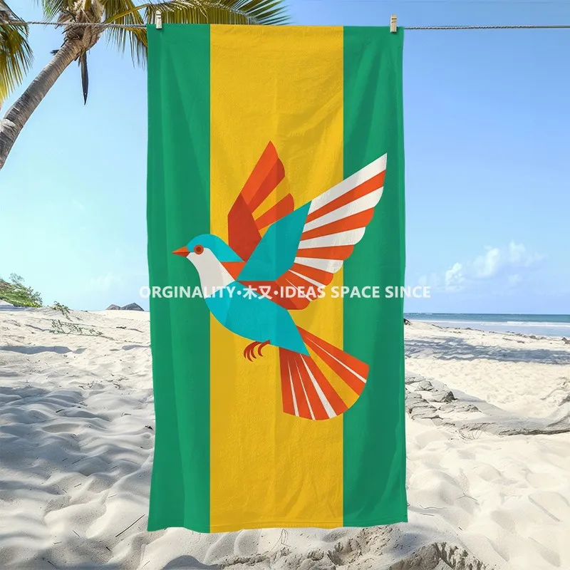 Geometric Flying Bird Beach Towel Patterned Sunscreen And Windproof Suitable For Swimming Pool Camping Travel
Geometric Flying Bird Beach Towel Patterned Sunscreen And Windproof Suitable For Swimming Pool Camping Travel