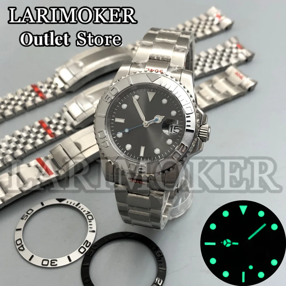 LARIMOKER 40mm Grey Sunburst Dial Men Watch Stainless Steel NH35 MIYOTA PT5000 Automatic Movement Sapphire glass Green Luminous
LARIMOKER 40mm Grey Sunburst Dial Men Watch Stainless Steel NH35 MIYOTA PT5000 Automatic Movement Sapphire glass Green Luminous