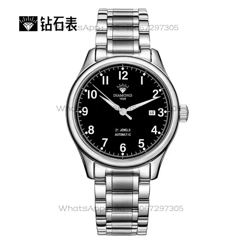 Shanghai Diamond Brand Automatic Mechanical Single and Double Calendar Luminous Waterproof Men's Mechanical Watch
Shanghai Diamond Brand Automatic Mechanical Single and Double Calendar Luminous Waterproof Men's Mechanical Watch