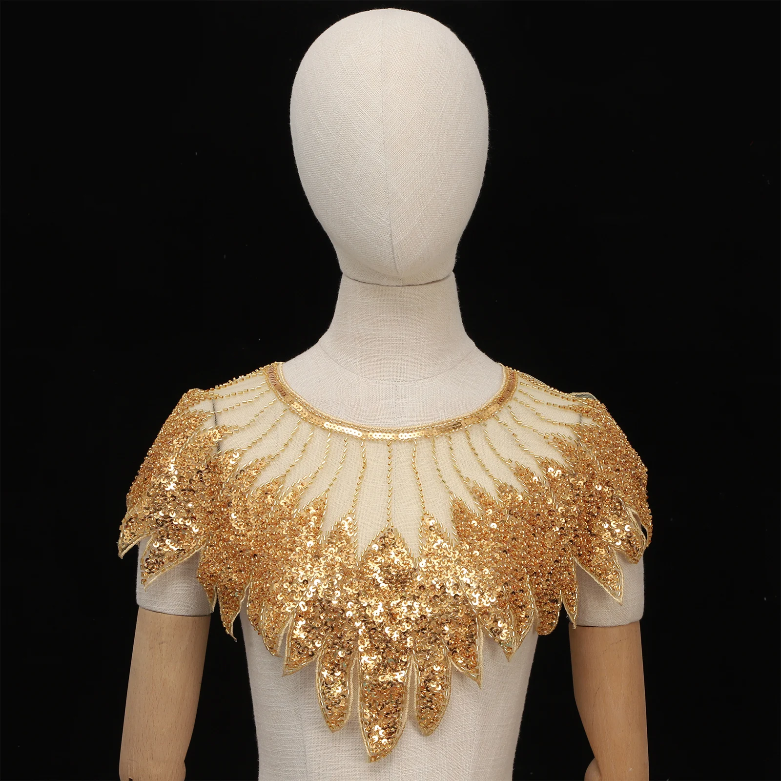 Vintage 1920s Sequin Cape Beaded Short Shawl Ladies Mesh Cloak Embroidery Fake Collar Costume Accessory for Pageant Wedding Part
Vintage 1920s Sequin Cape Beaded Short Shawl Ladies Mesh Cloak Embroidery Fake Collar Costume Accessory for Pageant Wedding Part