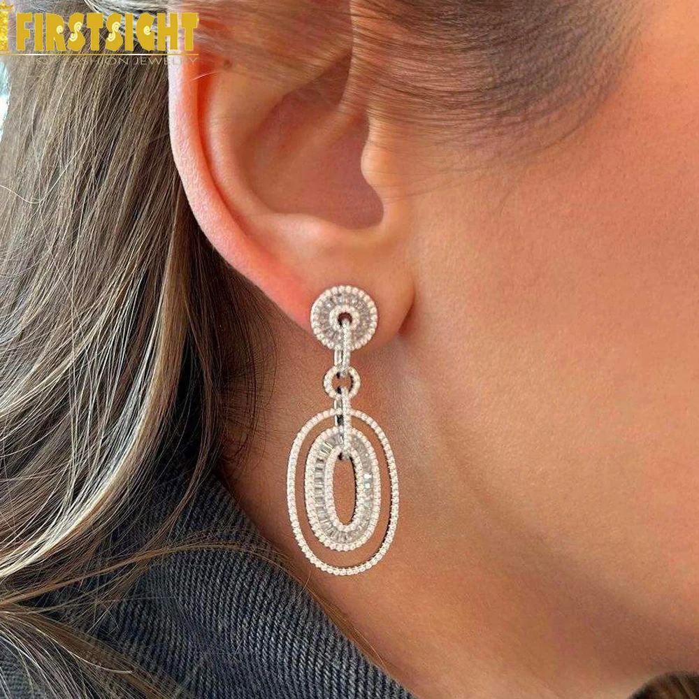 2025 New Luxury Bling Big Full Zircon Pendant Dangle Earring Gold Silver Color Double Round Earrings Women Fashion Jewelry
2025 New Luxury Bling Big Full Zircon Pendant Dangle Earring Gold Silver Color Double Round Earrings Women Fashion Jewelry