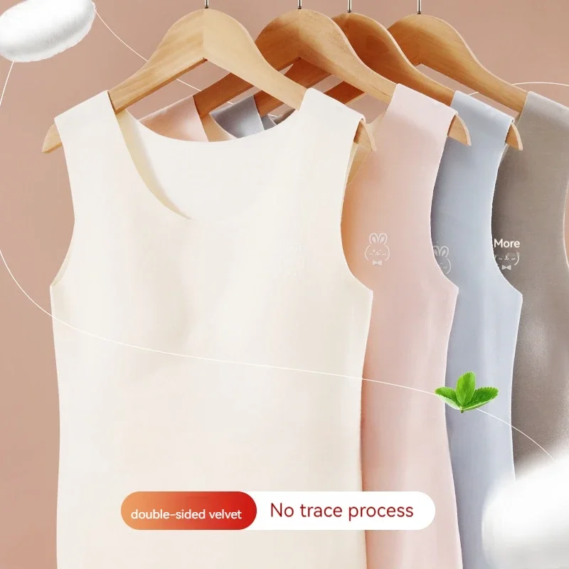 Autumn Winter Velvet Warm Tank Top for Youth Development Period Girls No Bra Tank Top Kids Girl's Clothes Thermal Clothing Bra
Autumn Winter Velvet Warm Tank Top for Youth Development Period Girls No Bra Tank Top Kids Girl's Clothes Thermal Clothing Bra