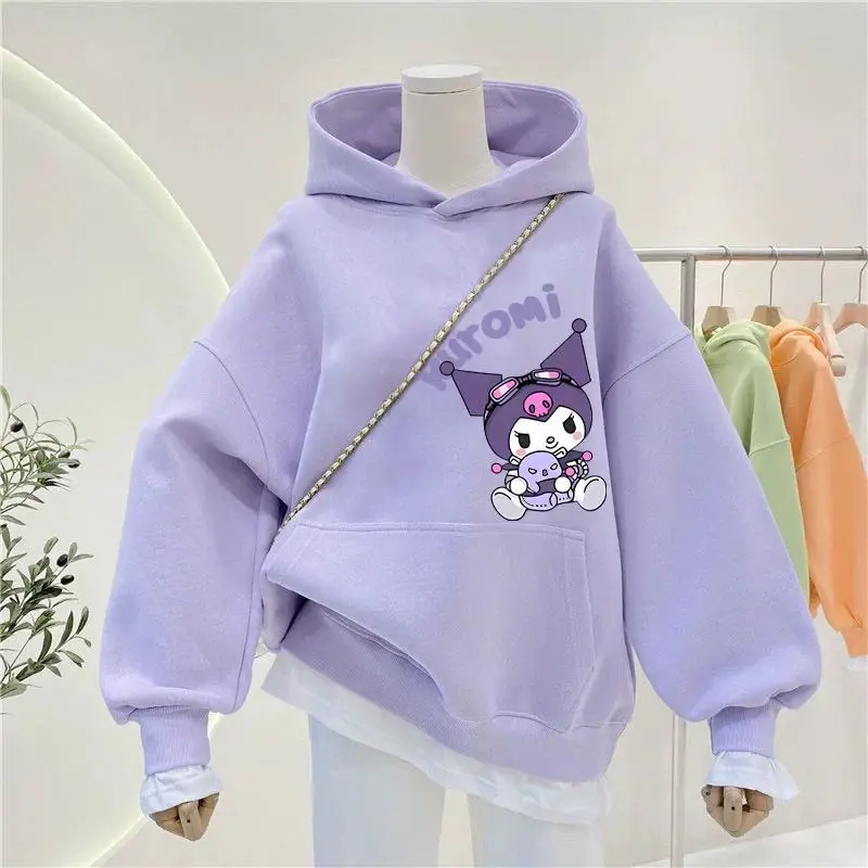 Kawaii Kuromi Sanrio Children Cute Cartoon Fleece Hoodie Student Comfortable Warm Hoodie Long Sleeved Jacket Gift for Kids
Kawaii Kuromi Sanrio Children Cute Cartoon Fleece Hoodie Student Comfortable Warm Hoodie Long Sleeved Jacket Gift for Kids