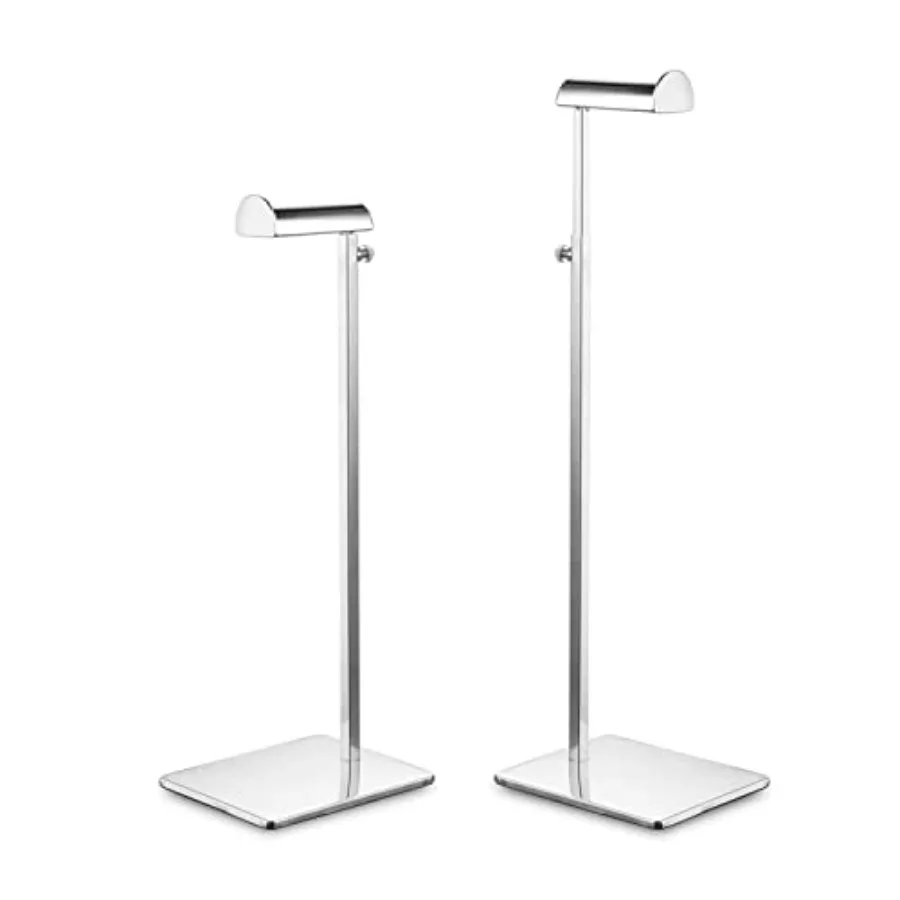 Chrome Purse Display Stands - Set of 2 Adjustable Height Purse Display Stand - Metal Polished Silver Handbag Display Stand Set
Chrome Purse Display Stands - Set of 2 Adjustable Height Purse Display Stand - Metal Polished Silver Handbag Display Stand Set