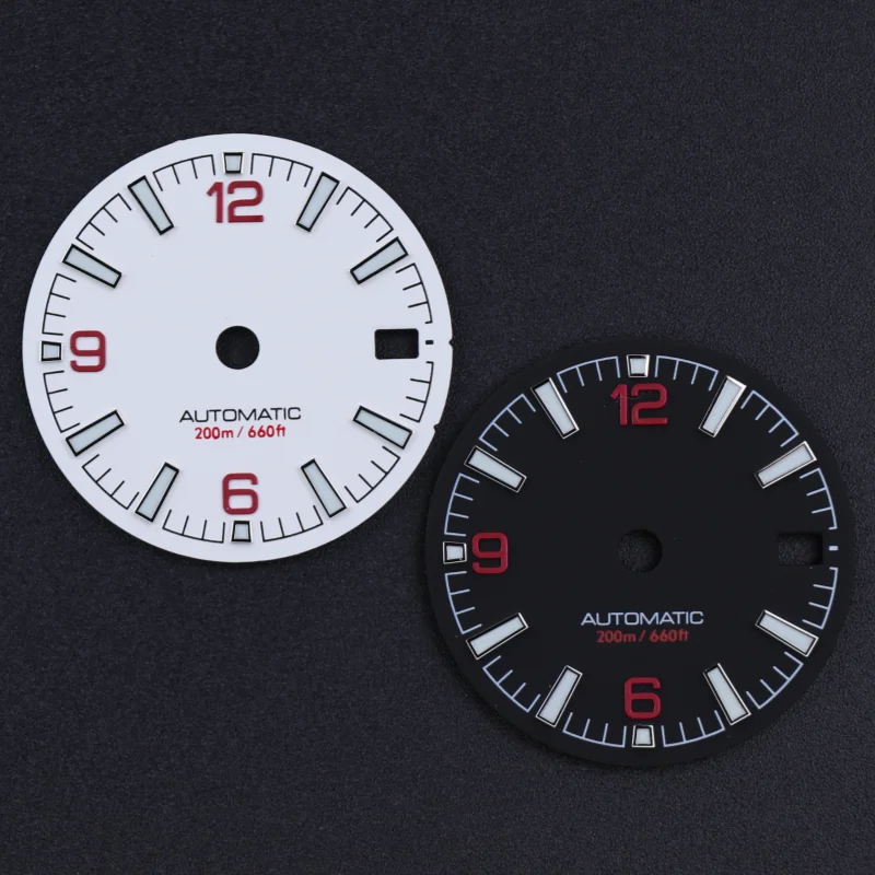 New Quality SEA Style 28.5mm C3 BGW9 Luminous Watch Dial For Nh35 Nh34 Movement 3 3.8 O'Clock Crown Position Dial Skx007 Mods
New Quality SEA Style 28.5mm C3 BGW9 Luminous Watch Dial For Nh35 Nh34 Movement 3 3.8 O'Clock Crown Position Dial Skx007 Mods