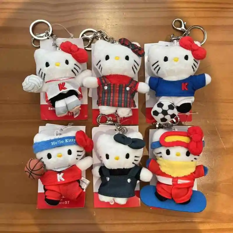 Sanrios Hellokitty Sports Meet Series Plush Pendant Cartoon Football Ski Kt Doll Girl Bag Packaging DIY Keychain Children Gift
Sanrios Hellokitty Sports Meet Series Plush Pendant Cartoon Football Ski Kt Doll Girl Bag Packaging DIY Keychain Children Gift