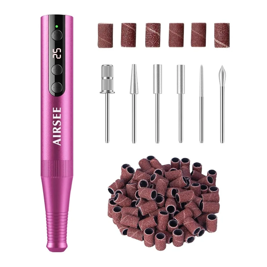 Pro 25000RPM Cordless Rechargeable Nail Drill for Acrylic Dip Powder and Gel Nails Ideal for Salon and Home Use with Included B
Pro 25000RPM Cordless Rechargeable Nail Drill for Acrylic Dip Powder and Gel Nails Ideal for Salon and Home Use with Included B