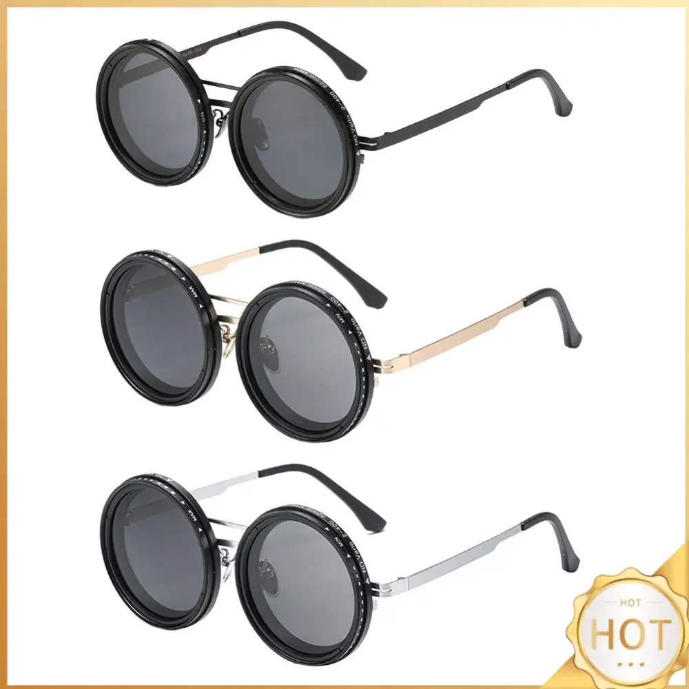 Adjustable Tint Sunglasses Round Polarized Sunglasses 1-9 Gears Fashion Eyewear Stylish Sun Glasses for Driving Fishing
Adjustable Tint Sunglasses Round Polarized Sunglasses 1-9 Gears Fashion Eyewear Stylish Sun Glasses for Driving Fishing