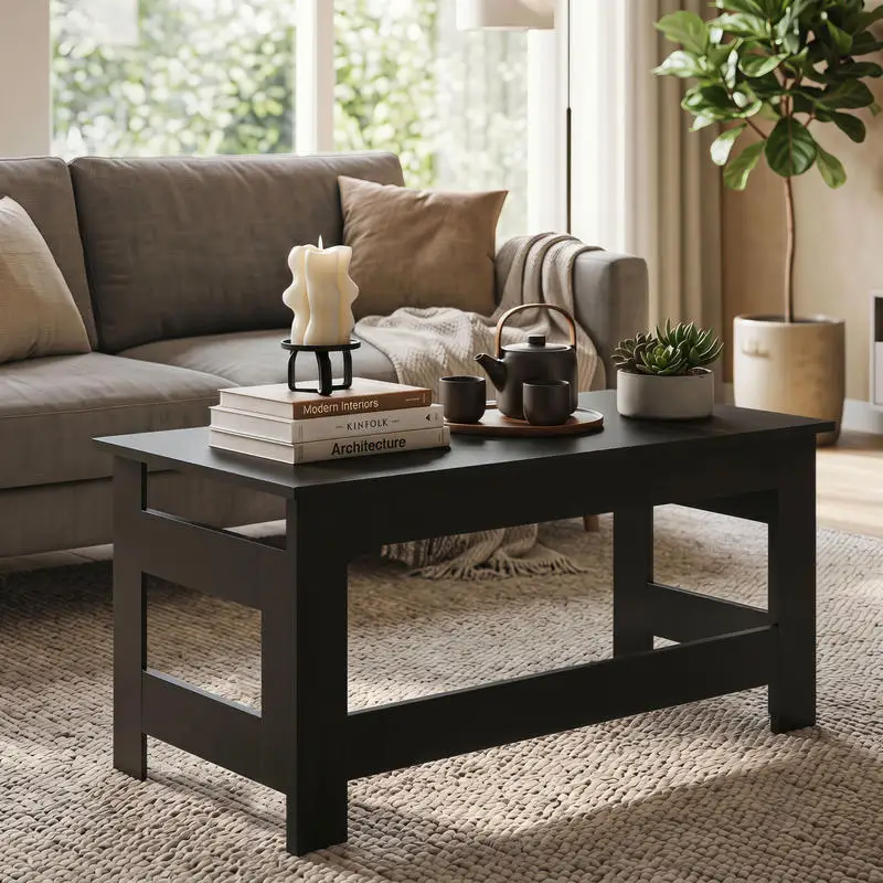 Portable Low Floor Table with Foldable Legs for Living Room-Black
Portable Low Floor Table with Foldable Legs for Living Room-Black