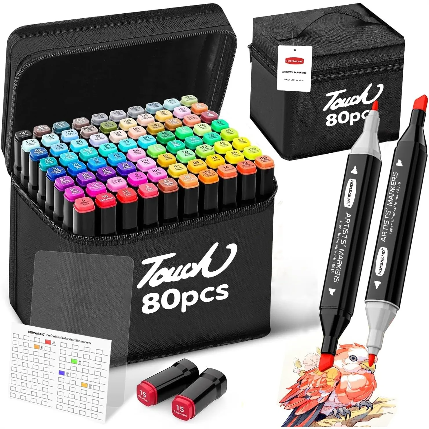 80 Colors Alcohol Art Markers Set Fine Chisel Double Pointed For Adult Sketching Coloring Illustration Gift
80 Colors Alcohol Art Markers Set Fine Chisel Double Pointed For Adult Sketching Coloring Illustration Gift