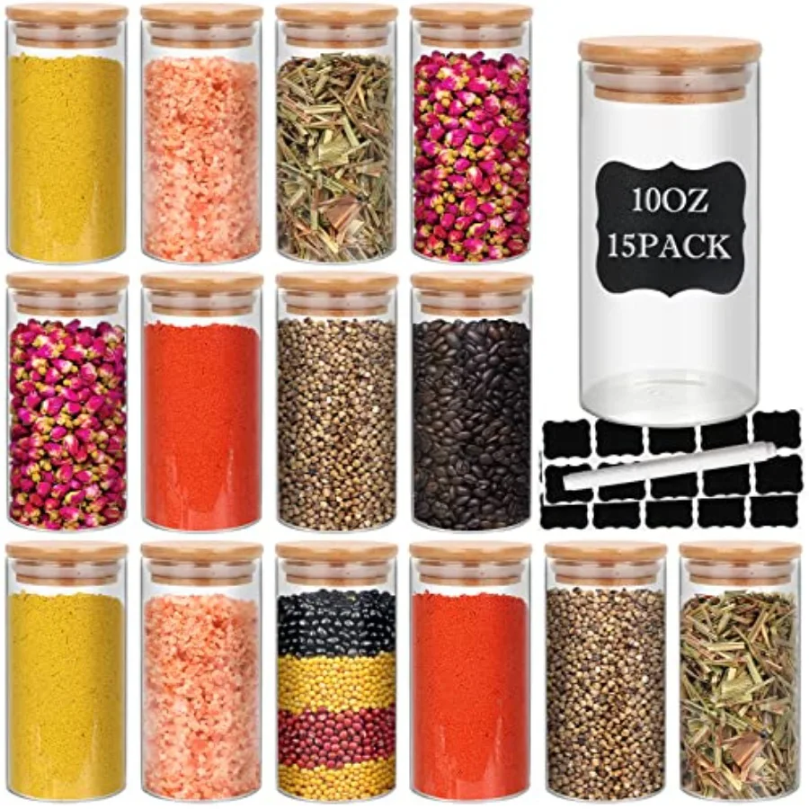 Glass Food Storage Containers Jars with Airtight Bamboo Lid 10 oz 15 pcs, 290 ml Pantry Organization Jar, Glass Terrarium with
Glass Food Storage Containers Jars with Airtight Bamboo Lid 10 oz 15 pcs, 290 ml Pantry Organization Jar, Glass Terrarium with