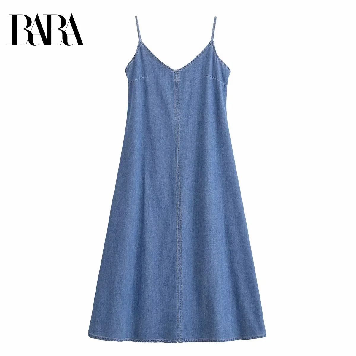 2025RARA Summer New Women's Fashion Casual Tube Top Versatile Loose Denim Suspenders A-line Mini Dress
2025RARA Summer New Women's Fashion Casual Tube Top Versatile Loose Denim Suspenders A-line Mini Dress