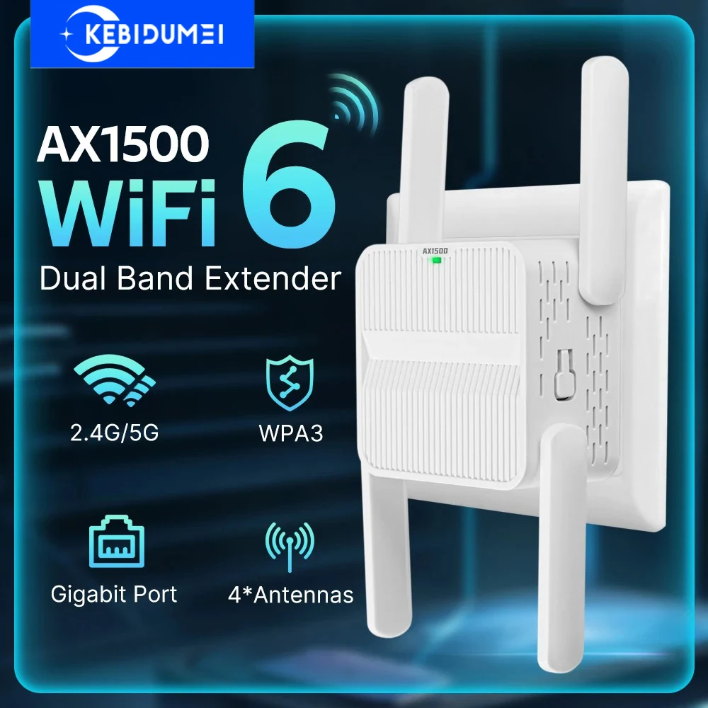 1500 Мбит/с Wi-Fi 6 повторитель двухдиапазонный 2,4G и 5 ГГц 802.11AX беспроводной Wi-Fi удлинитель усилитель 4*2dbi антенна гигабитный сетевой усилитель
1500 Мбит/с Wi-Fi 6 повторитель двухдиапазонный 2,4G и 5 ГГц 802.11AX беспроводной Wi-Fi удлинитель усилитель 4*2dbi антенна гигабитный сетевой усилитель