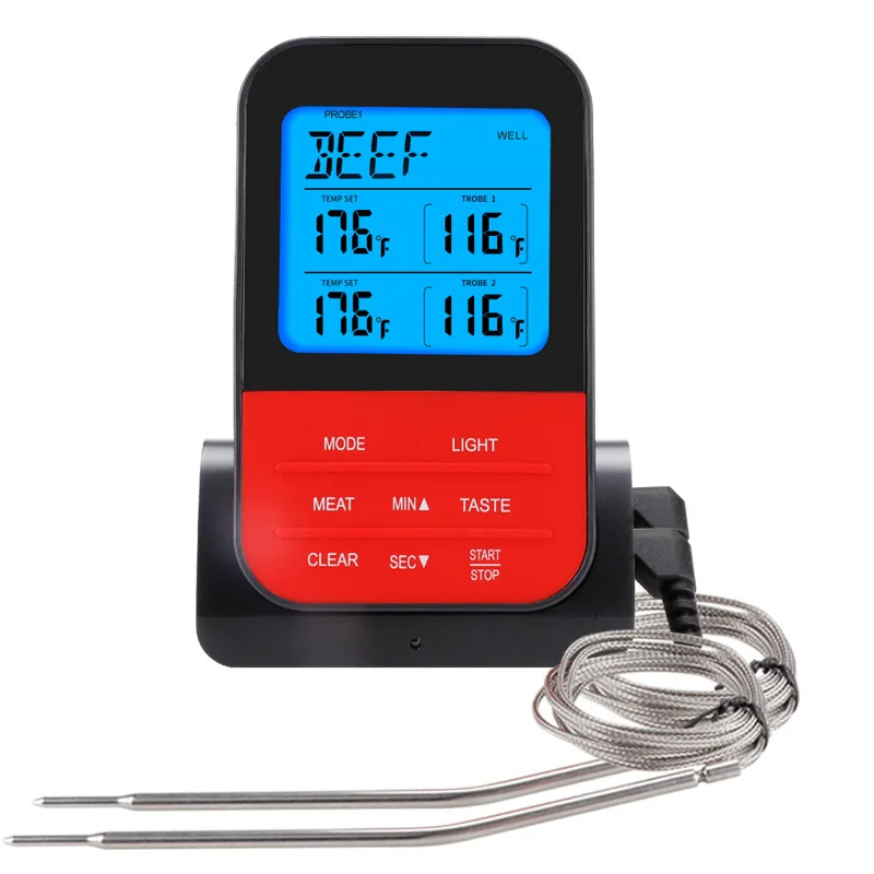 Barbecue Barbecue Thermometer Wireless Waterproof Digital Cooking Meat Food Oven Timer Food Thermometer
Barbecue Barbecue Thermometer Wireless Waterproof Digital Cooking Meat Food Oven Timer Food Thermometer