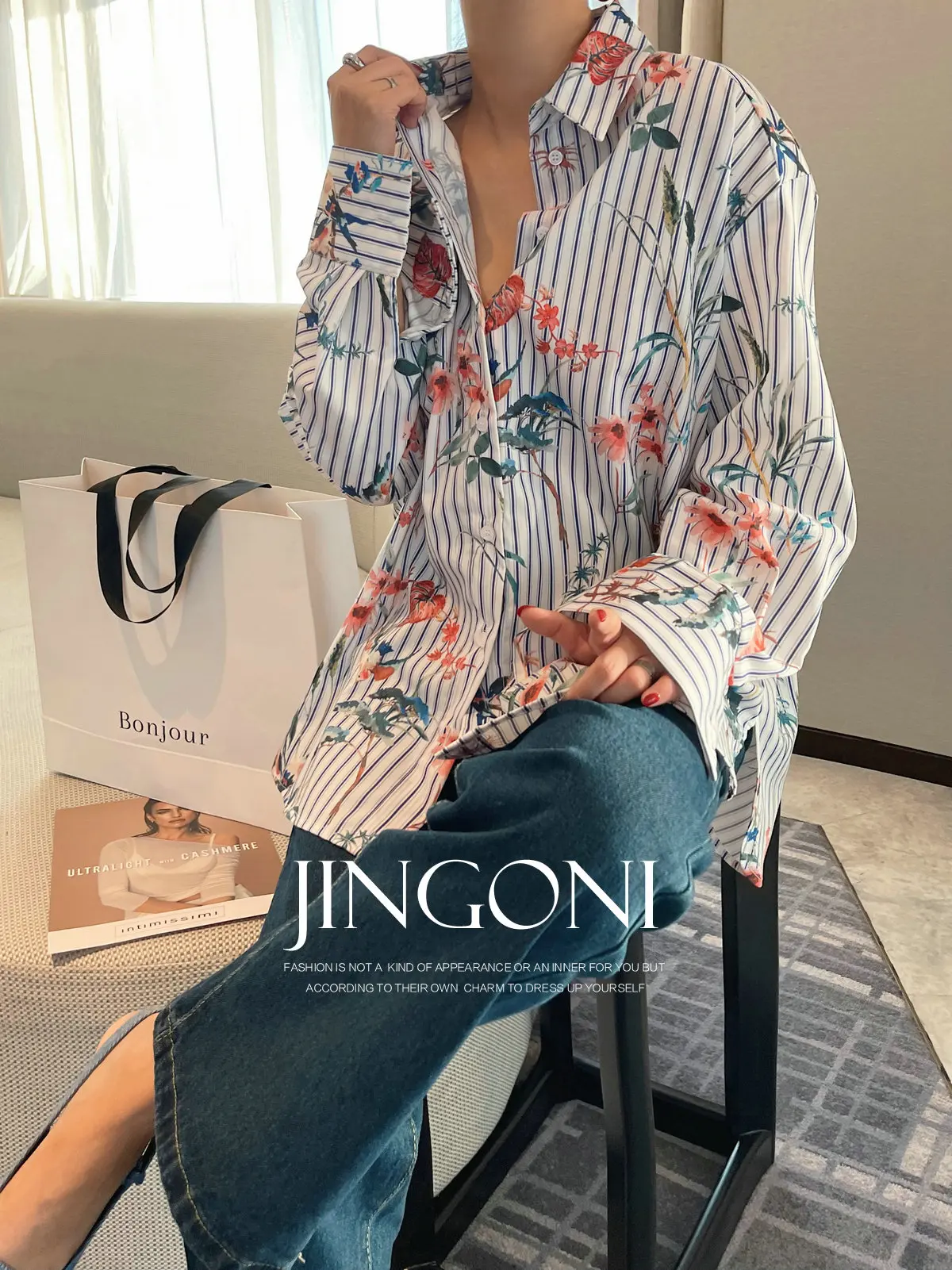 Floral Striped Shirt Blouse Top Y2K Women Clothing 2024 Woman Autumn Long Sleeve Korean Fashion Style Vintage Elegant Oversize
Floral Striped Shirt Blouse Top Y2K Women Clothing 2024 Woman Autumn Long Sleeve Korean Fashion Style Vintage Elegant Oversize