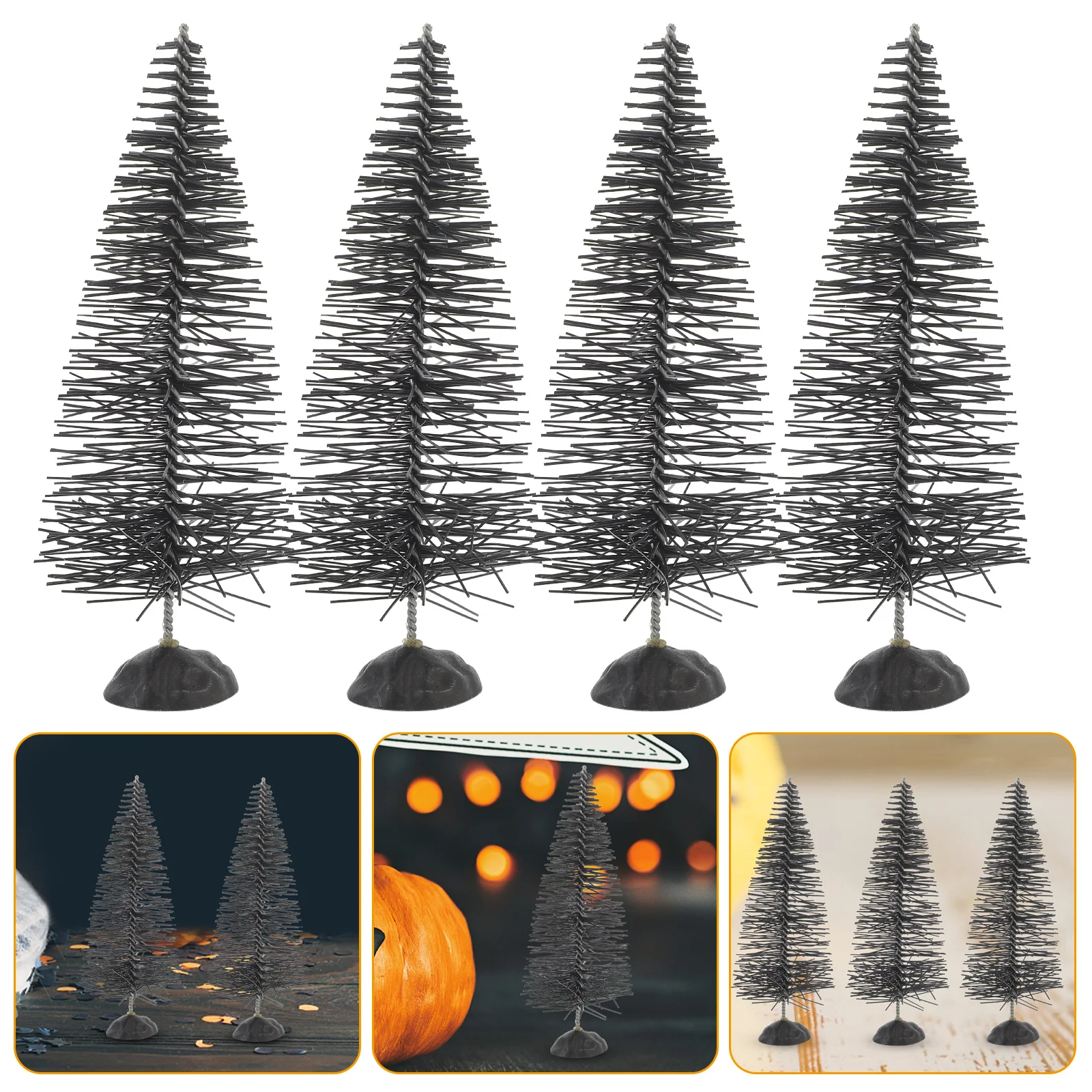 10pcs Black Small Tree Decorations Halloween Adornments Spooky Mini Pine Trees For Party Haunted House Prop Resin Fake Trees
10pcs Black Small Tree Decorations Halloween Adornments Spooky Mini Pine Trees For Party Haunted House Prop Resin Fake Trees