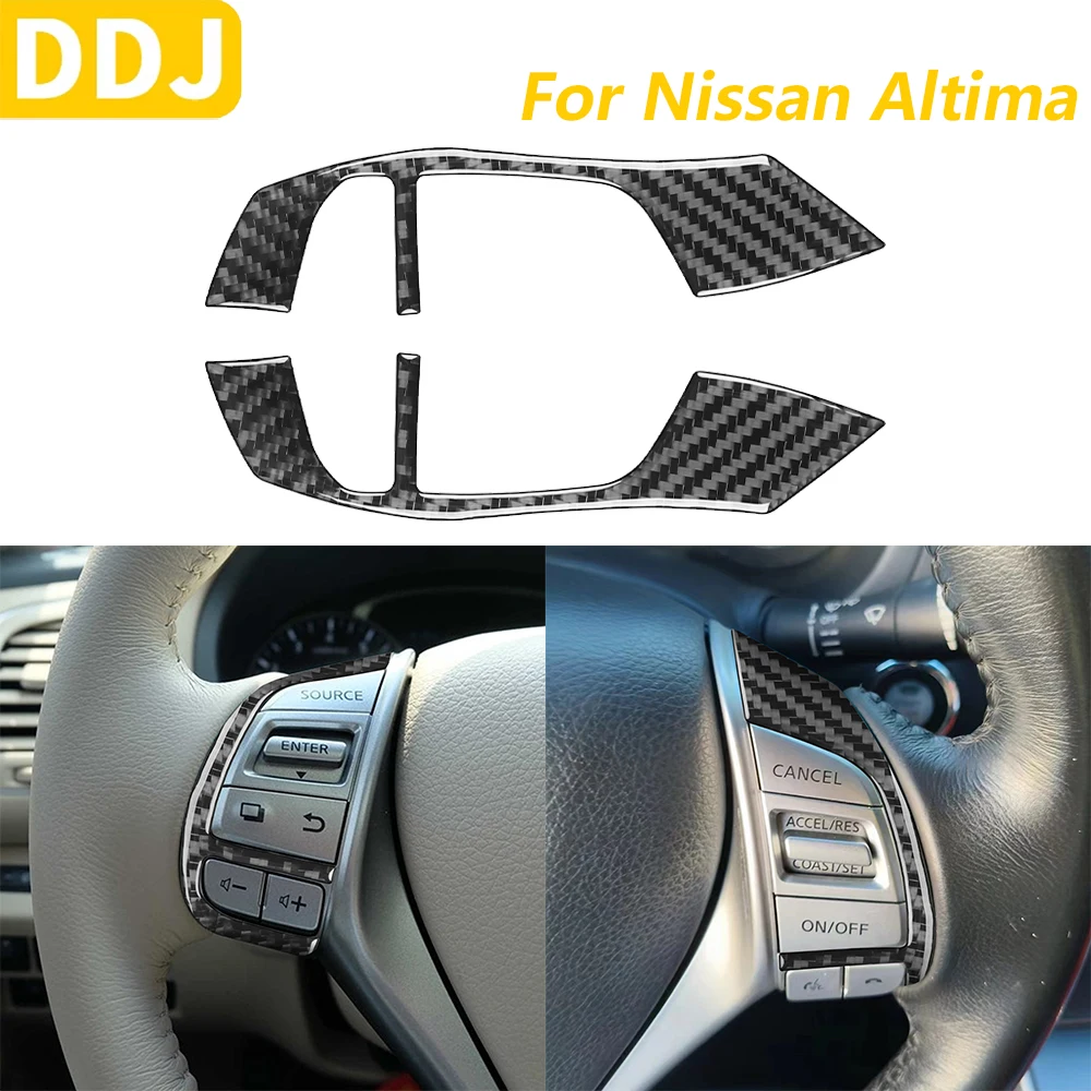 Для Nissan Altima 2013-2018 из настоящего углеродного волокна, панель кнопок на руле, накладка, автомобильные аксессуары, наклейка для украшения интерьера
Для Nissan Altima 2013-2018 из настоящего углеродного волокна, панель кнопок на руле, накладка, автомобильные аксессуары, наклейка для украшения интерьера