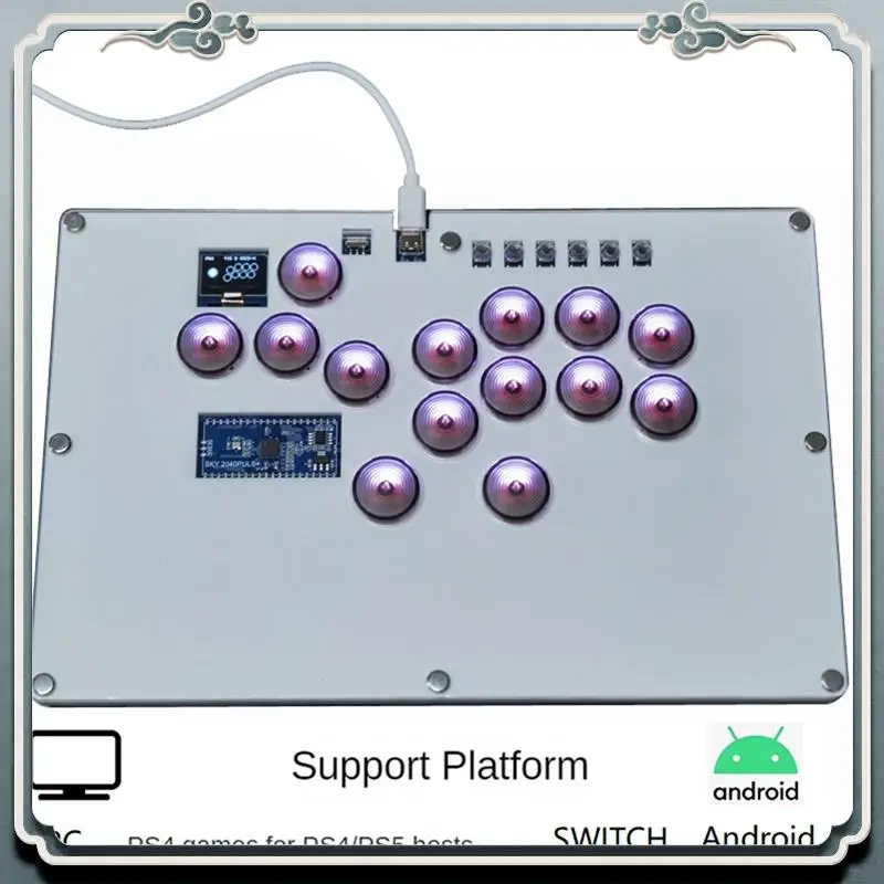Premium Arcade Fighting LED Hot-Swap For Hitbox Leverless Controller Xinput/Dinput Mini Buttons Console For PC/NS/PS4/PS3/Steam
Premium Arcade Fighting LED Hot-Swap For Hitbox Leverless Controller Xinput/Dinput Mini Buttons Console For PC/NS/PS4/PS3/Steam
