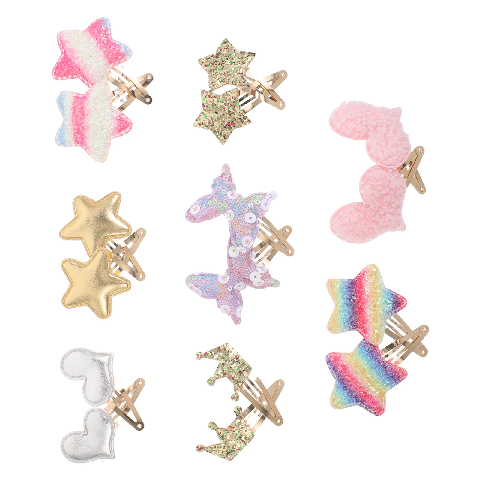 Glitter For Kids Decorative Metal Snap Hairpins Stars Hearts Crowns Butterflies Barrettes Girls Styling Accessories Little
Glitter For Kids Decorative Metal Snap Hairpins Stars Hearts Crowns Butterflies Barrettes Girls Styling Accessories Little