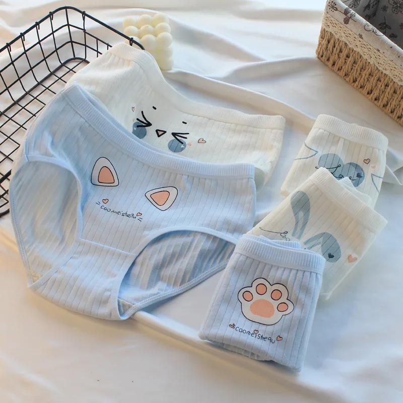 5Pcs/Set Winter Women Panties Mid Waist Cute Cotton Underwear Panty and Girls Cat Claw Cartoon Underpants Sweet Student Briefs
5Pcs/Set Winter Women Panties Mid Waist Cute Cotton Underwear Panty and Girls Cat Claw Cartoon Underpants Sweet Student Briefs