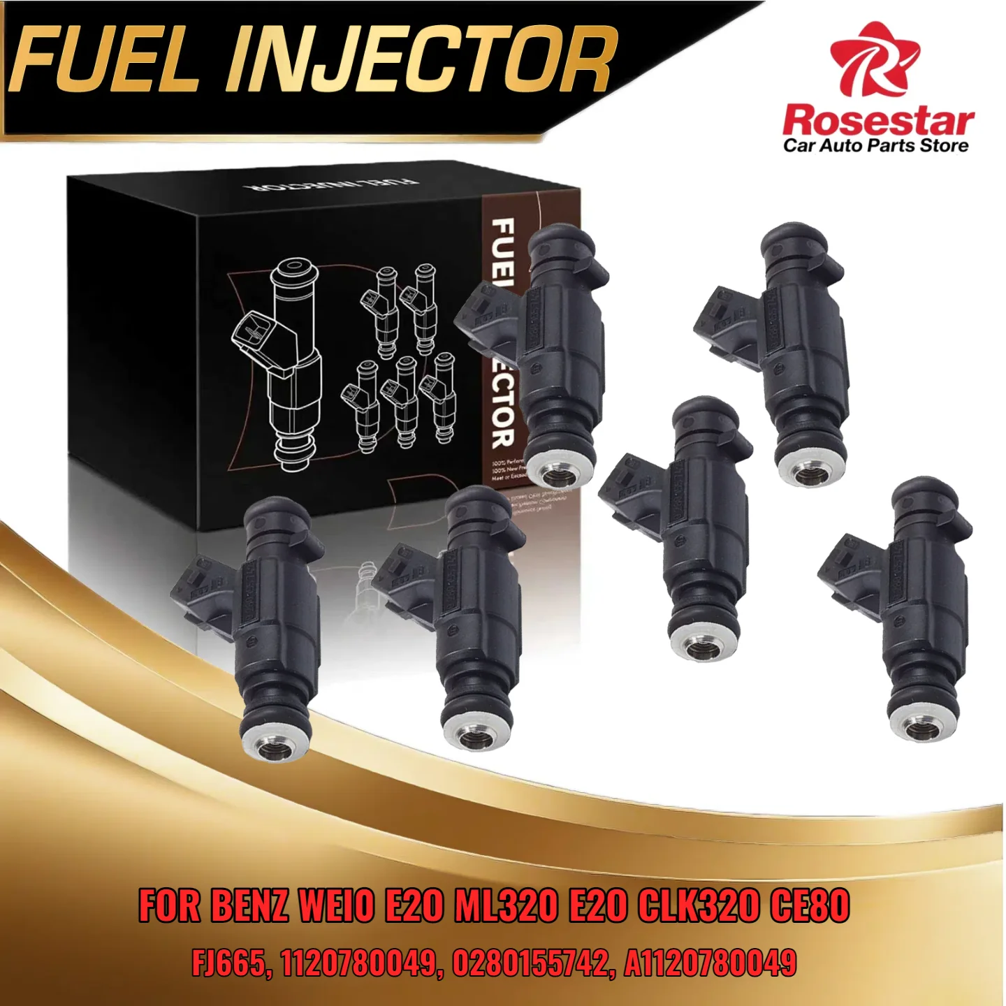 6x Fuel Injector for Mercedes Benz W202 C208 A208 W210 S210 W163 1998 2000
6x Fuel Injector for Mercedes Benz W202 C208 A208 W210 S210 W163 1998 2000