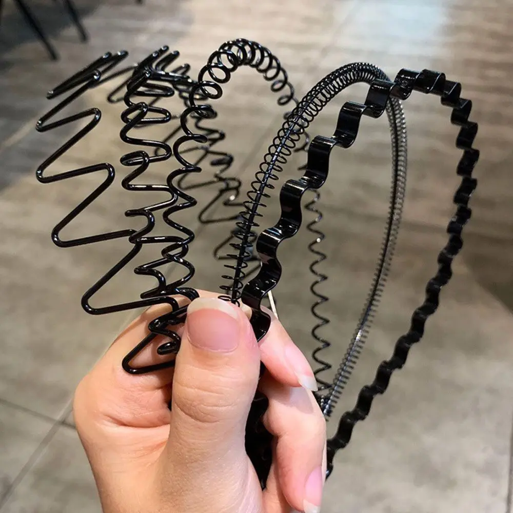 Sport Unisex Iron Hip Hop Spiral Headband Washing Headdress Wave Shaped Hair Band Korean Style Headwear Men Hair Hoop
Sport Unisex Iron Hip Hop Spiral Headband Washing Headdress Wave Shaped Hair Band Korean Style Headwear Men Hair Hoop