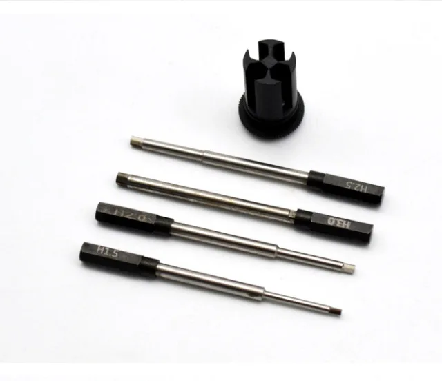 RC Hex Driver Set 4-in-1 Magnetic Hex Allen Screwdriver Kit 1.5mm 2.0mm 2.5mm 3.0mm Repair Tool for RC Helicopter Drone Aircraft
RC Hex Driver Set 4-in-1 Magnetic Hex Allen Screwdriver Kit 1.5mm 2.0mm 2.5mm 3.0mm Repair Tool for RC Helicopter Drone Aircraft